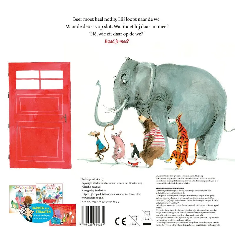 Hé, wie zit er op de wc? | 9789025884239 Hé, wie zit er op de wc? - Afbeelding 2