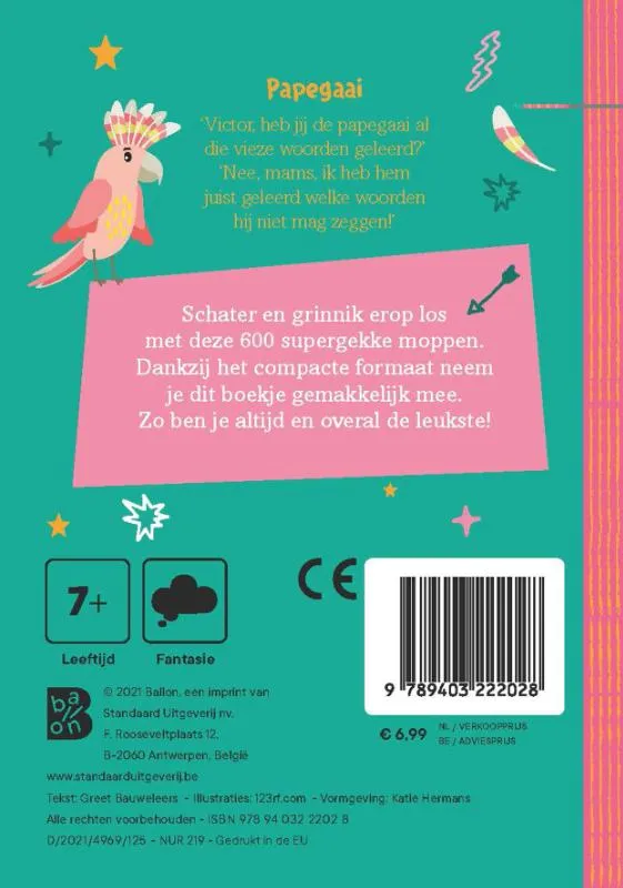 600 supergekke moppen voor kinderen | 9789403222028 600 supergekke moppen voor kinderen - Afbeelding 2