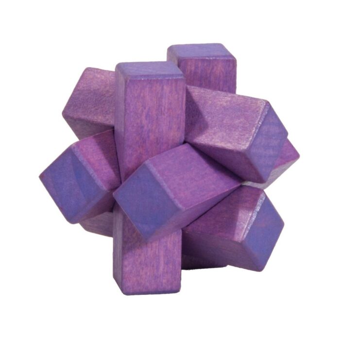 3d mini puzzel paars