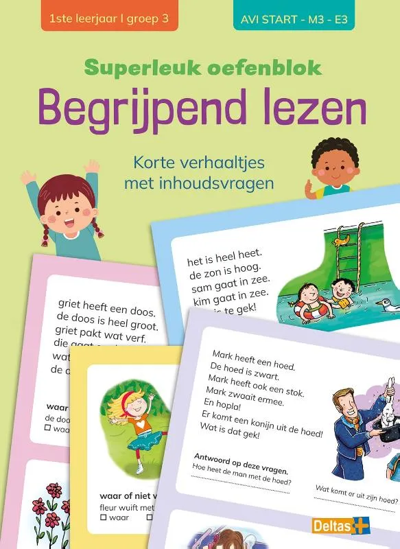 Reuzeleuk oefenblok begrijpend lezen 1 ste leerjaar/ groep 3 | 9789044766516 Reuzeleuk oefenblok begrijpend lezen 1 ste leerjaar/ groep 3