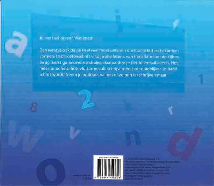 Schrijven kleine letters en cijfers van 0 tot 9 | 9789044729658 Schrijven kleine letters en cijfers van 0 tot 9 - Afbeelding 2