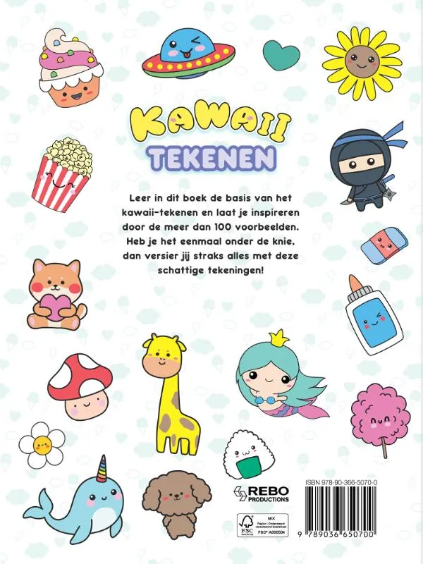 Kawaii tekenen - Leer stap-voor-stap schattige dieren en voorwerpen tekenen! | 9789036650700 Kawaii tekenen - Leer stap-voor-stap schattige dieren en voorwerpen tekenen! - Afbeelding 2