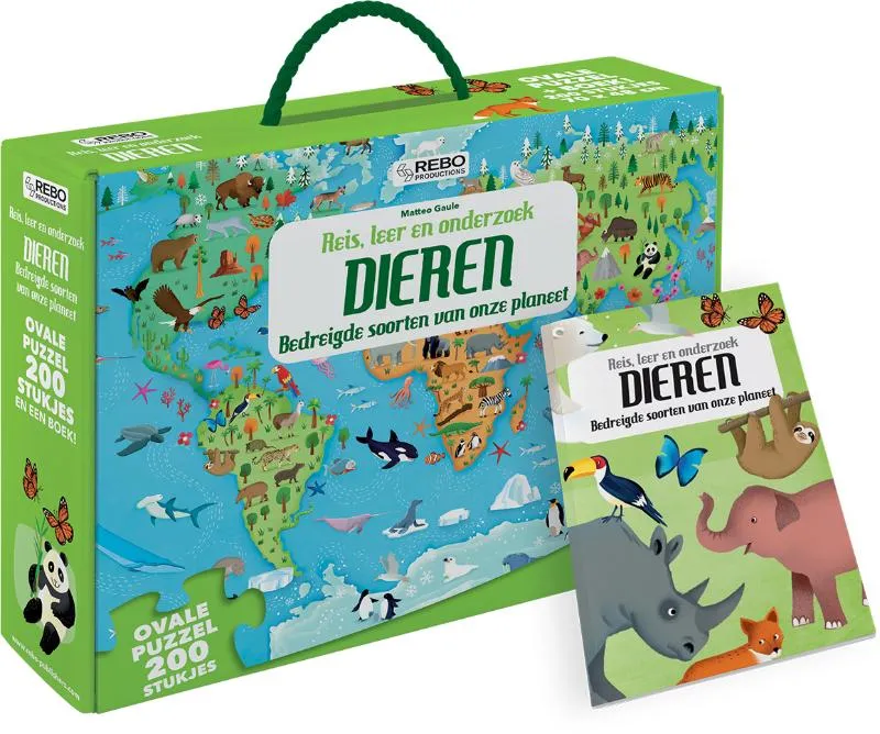 puzzel 200 stukjes en boek | 9789036641890 puzzel 200 stukjes en boek