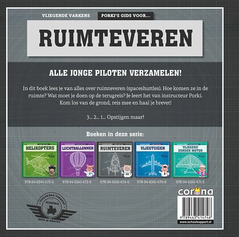 Porki's gids voor ruimteveren | 9789463414746 Porki's gids voor ruimteveren - Afbeelding 2