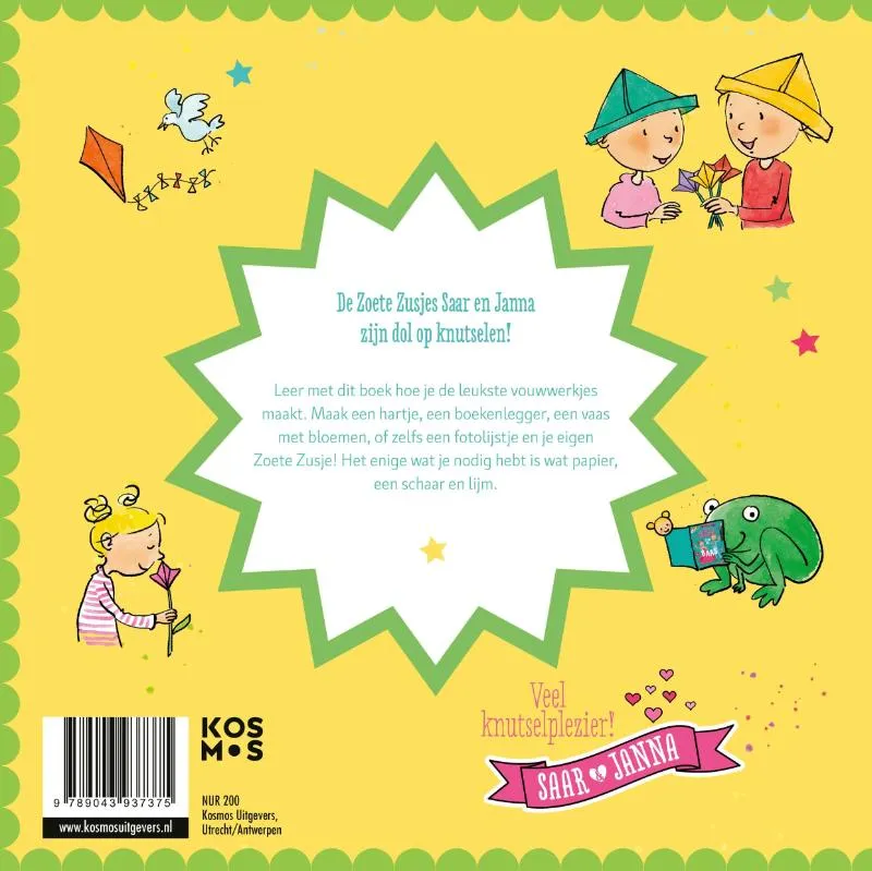 Knutselen met de Zoete Zusjes - vouwblaadjes | 9789043937375 Knutselen met de Zoete Zusjes - vouwblaadjes - Afbeelding 2