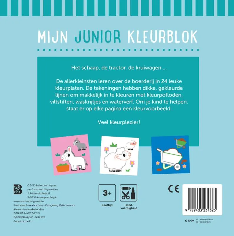 Mijn junior kleurblok mijn eerste woordjes | 9789403234625 Mijn junior kleurblok mijn eerste woordjes - Afbeelding 2
