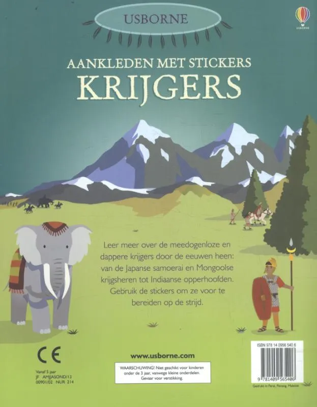 Aankleden met stickers-krijgers | 9781409565406 Aankleden met stickers-krijgers - Afbeelding 2