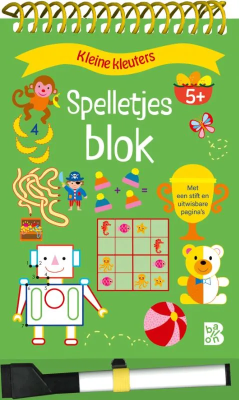 Spelletjesblok met viltstift 3+ Mijn dag | 9789403232683 Spelletjesblok met viltstift 3+ Mijn dag