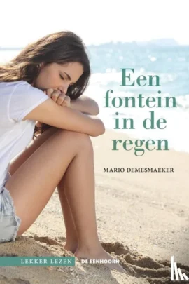 Een fontein in de regen