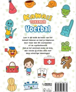 Alternative view of Kawaii tekenen voetbal - Leer stap-voor-stap schattige figuren en voorwerpen tekenen!