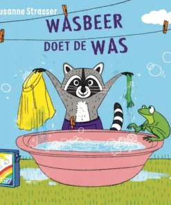 Wasbeer doet de was