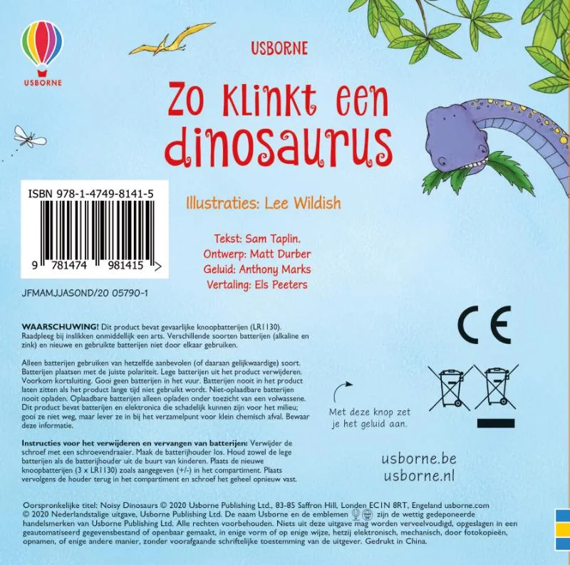 Zo klinkt een dinosaurus | 9781474981415 Zo klinkt een dinosaurus - Afbeelding 2