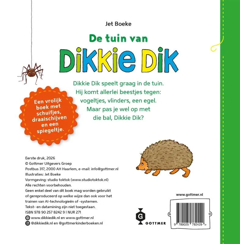 De tuin van Dikkie Dik | 9789025782429 De tuin van Dikkie Dik - Afbeelding 2