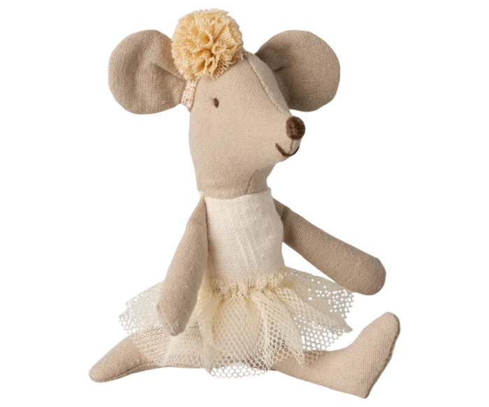 Ballerina muis kleine zus / Ballerina mouse, little sister, off white | 5707304138440