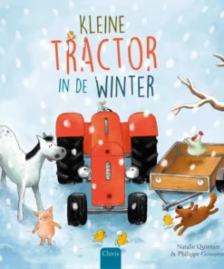 Kleine Tractor in de winter