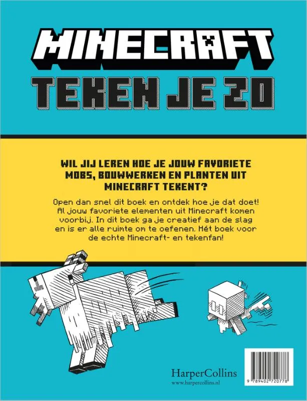 Minecraft teken je zo - Mobs en bouwwerken | 9789402720778 Minecraft teken je zo - Mobs en bouwwerken - Afbeelding 2