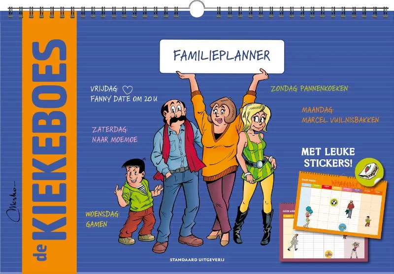 De Kiekeboes Familieplanner | 9789002278396 De Kiekeboes Familieplanner