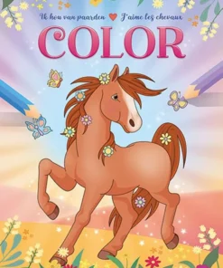 Ik hou van paarden kleurblok / J'aime les chevaux bloc de coloriage