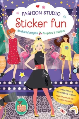 Fashion Studio Sticker Fun – Aankleedpoppen / Fashion Studio Sticker Fun – Poupées à habiller