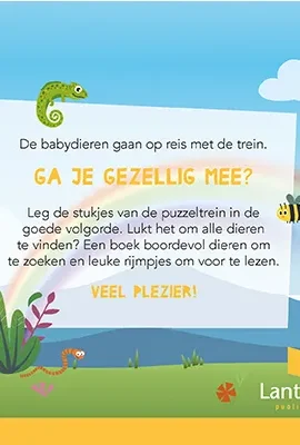 Puzzeltrein Babydieren | 9789463545587