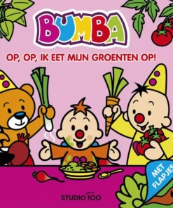 Kartonboek met flapjes- Op, op, ik eet mijn groenten
