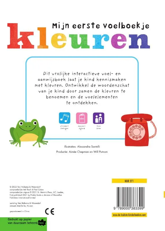 Mijn eerste voelboekje kleuren | 9789000383399 Mijn eerste voelboekje kleuren - Afbeelding 2
