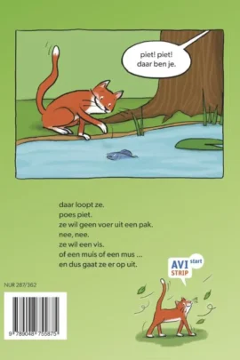 Alternative view of poes piet loopt weg