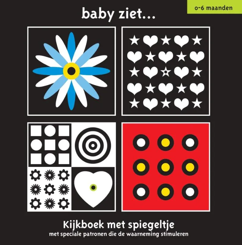 Kijkboek Met Spiegeltje 0-6 Maanden | 9789002250590 Kijkboek Met Spiegeltje 0-6 Maanden