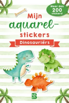Mijn aquarelstickers dinosauriërs