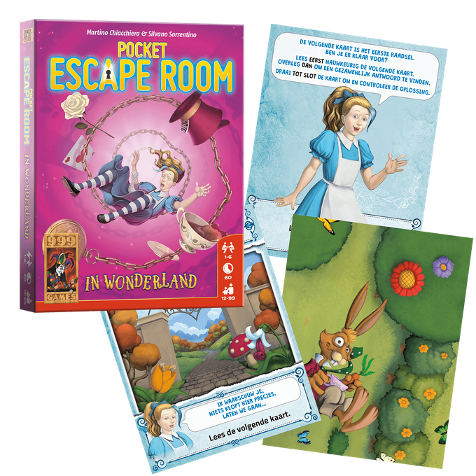 Pocket Escape Room: in Wonderland | 8720289475017 Pocket Escape Room: in Wonderland - Afbeelding 3