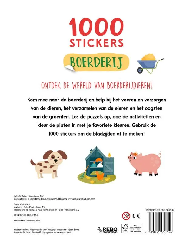 1000 stickers | 9789036650656 1000 stickers - Afbeelding 2