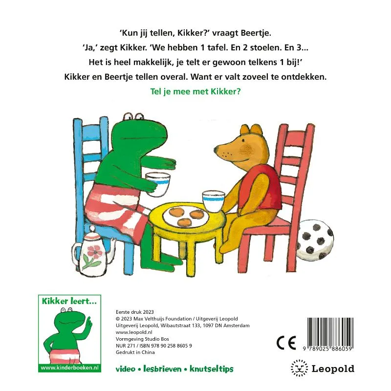Kikker leert tellen | 9789025886059 Kikker leert tellen - Afbeelding 2