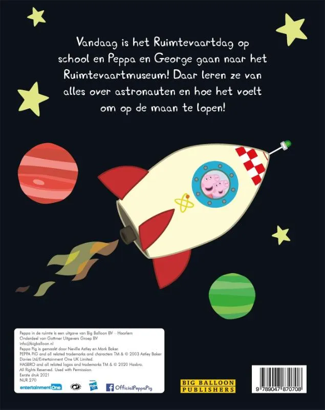 Peppa in de ruimte | 9789047870708 Peppa in de ruimte - Afbeelding 2