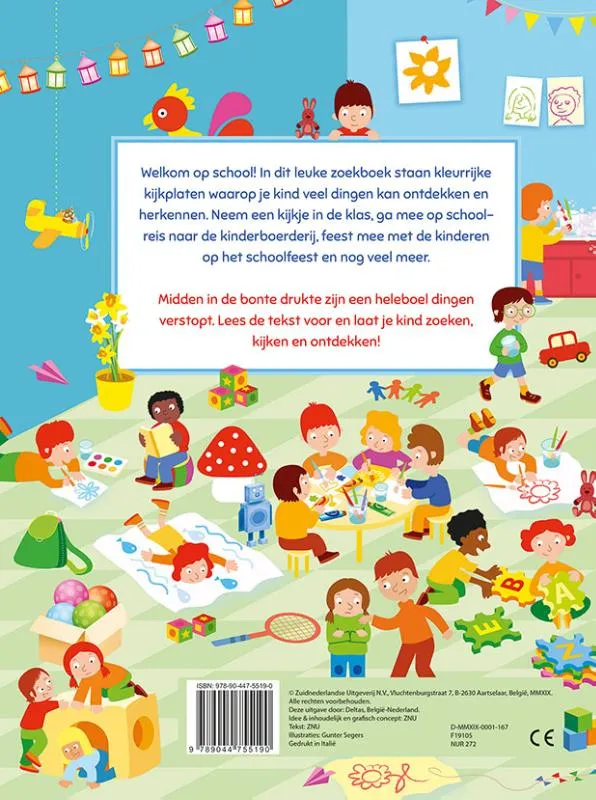 We gaan naar school! - kijk- en zoekboek | 9789044755190 We gaan naar school! - kijk- en zoekboek - Afbeelding 2