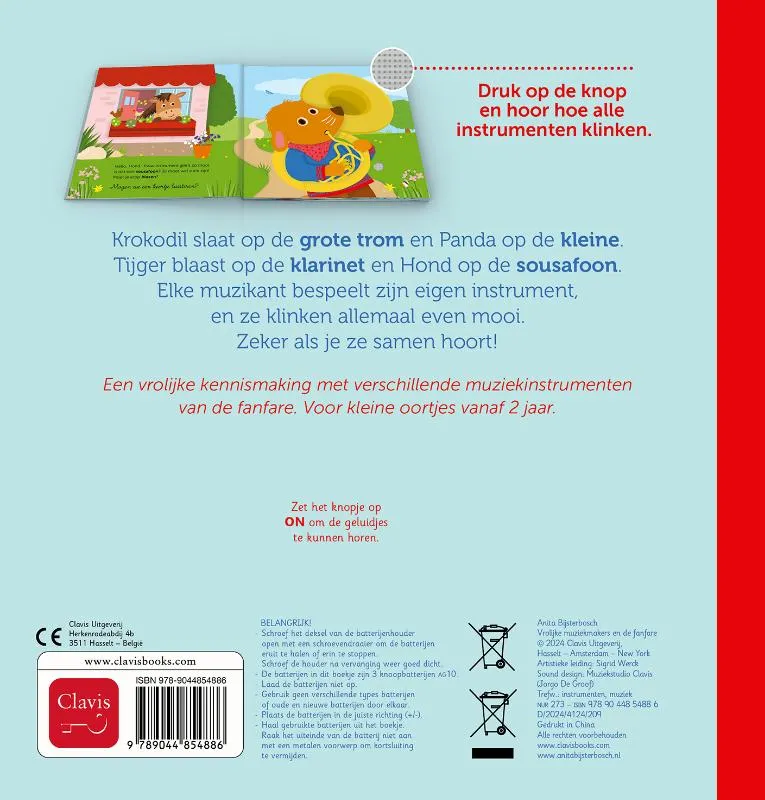 Vrolijke muziekmakers en de fanfare | 9789044854886 Vrolijke muziekmakers en de fanfare - Afbeelding 2