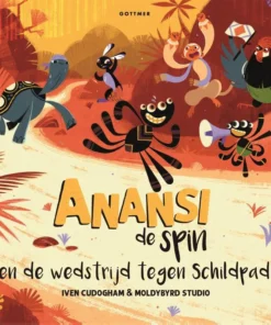 Anansi de spin en de wedstrijd tegen Schildpad