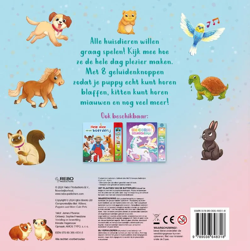 Kittens, puppy's en andere schattige huisdieren | 9789036648318 Kittens, puppy's en andere schattige huisdieren - Afbeelding 2