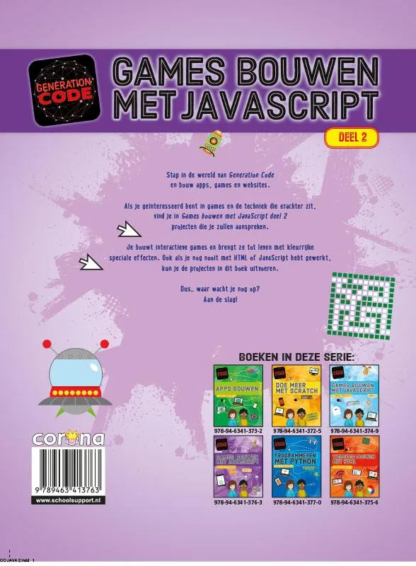 Games bouwen met Javascript | 9789463413763 Games bouwen met Javascript - Afbeelding 2