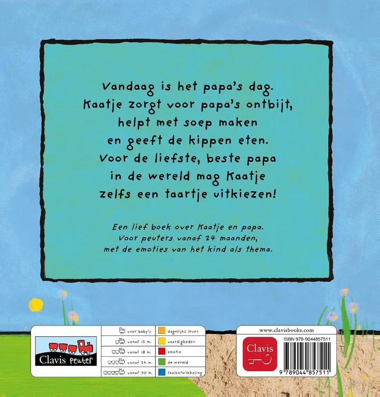 Kaatje viert papa | 9789044857511 Kaatje viert papa - Afbeelding 2