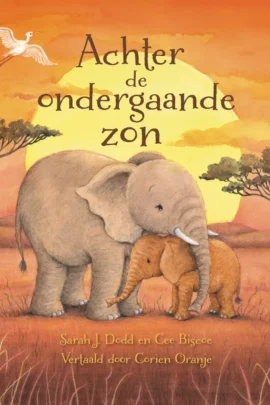Achter de ondergaande zon