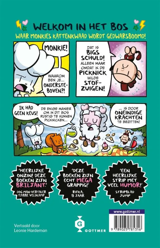 Bunnie vs Monkie en de buitengewone Big | 9789025781316 Bunnie vs Monkie en de buitengewone Big - Afbeelding 2