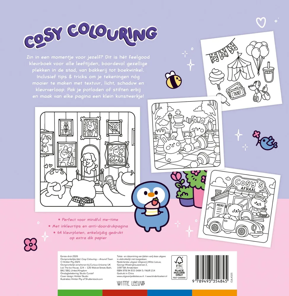 Cosy Colouring - In de stad | 9789493354845 Cosy Colouring - In de stad - Afbeelding 2
