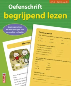 Oefenschrift begrijpend lezen leuke opdrachten en inhoudsvragen over eenvoudige verhaaltjes 2de leerjaar