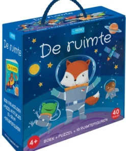 boek + puzzel + 10 figuren