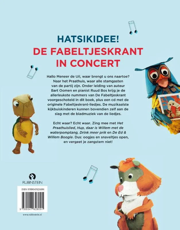 Hatsikidee! de Fabeltjeskrant in concert | 9789047626091 Hatsikidee! de Fabeltjeskrant in concert - Afbeelding 2