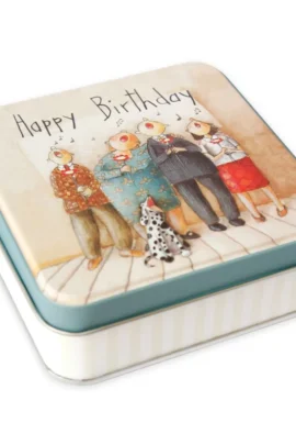 Blikje happy birthday