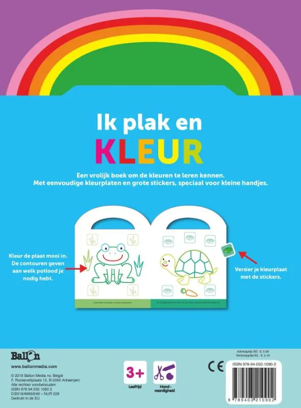 Ik plak en kleur 3+ | 9789403210902 Ik plak en kleur 3+ - Afbeelding 2