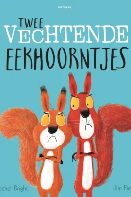 Twee vechtende eekhoorntjes
