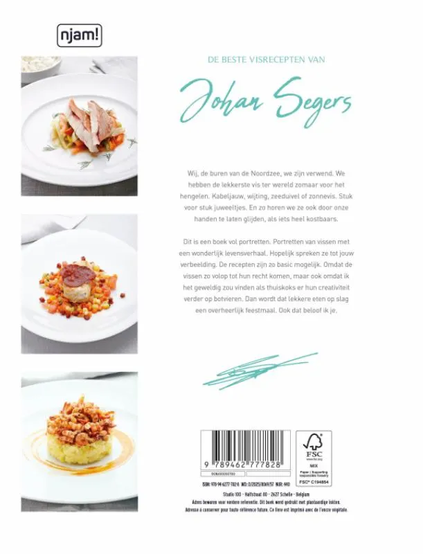 De beste visgerechten van Johan Segers | 9789462777828 De beste visgerechten van Johan Segers - Afbeelding 2