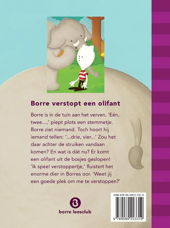 Borre verstopt een olifant | 9789089223319 Borre verstopt een olifant - Afbeelding 2